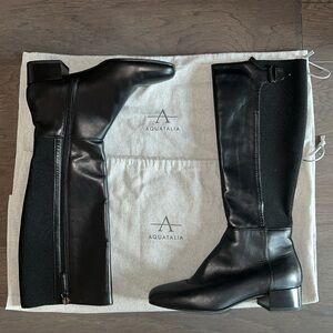 Aquatalia Leather Riding Boot